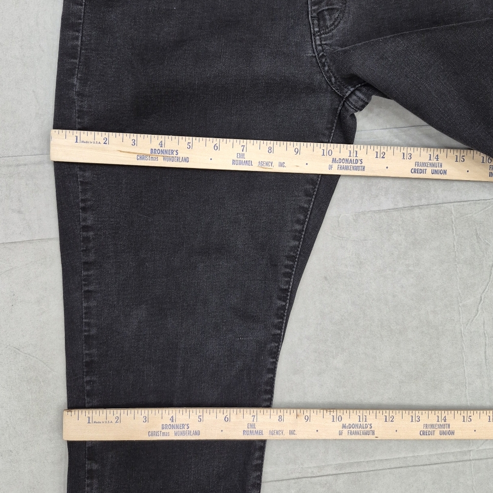 Levi's Classic Straight black jeans women's 14 short mid rise stretch - Picture 5 of 13